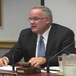 School Superintendent Michael Duda read a prepared statemnt