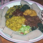 Use the Ethiopian bread as your utensils