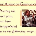 2009 Airing of Grievances: No Shortage of Disappointments