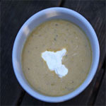 Squash-Apple Soup with Leeks – perfect for fall