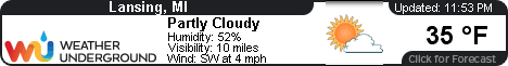Click for Lansing, Michigan Forecast