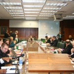 THe view from the podium before the MSU Board of Trustees meeting