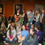 Students from MSU's Vet Tech program waited patiently to plead for their future