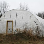 Our 26 by 36 passive solar greenhouse called a hoophouse