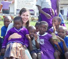 Monika Dietrich of Haslett visits students