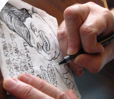Dennis Preston does a quick sketch