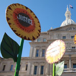 Capitol Protests/Day Two: Firefighters and police battle against repeal of PA 312