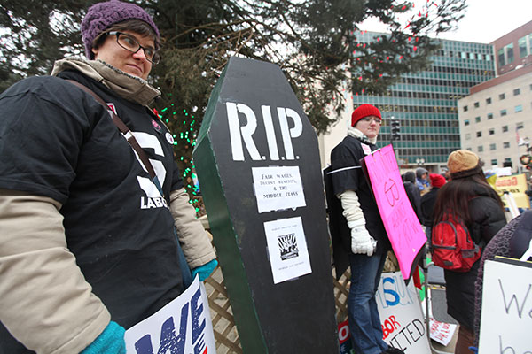 VIDEO: Michigan Dem Reps. Richard Hammel and Tim Greimel speak out against Right To Work